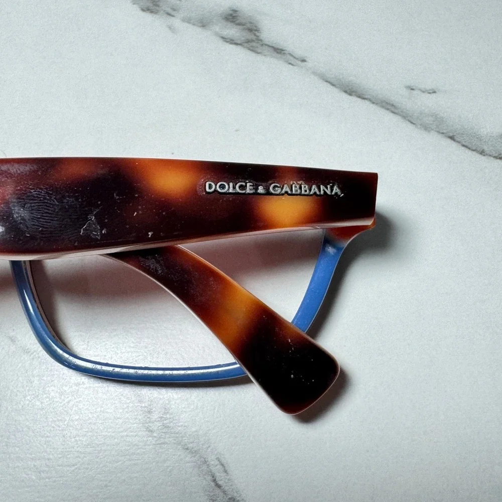 Dolce & Gabbana DG3175 2765 Havana Tortoise Orange Blue Eyeglass Frame 54-16-135